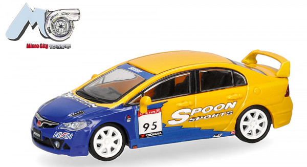 Herpa 87MC000090 - Honda Civic FD2, gelb/blau