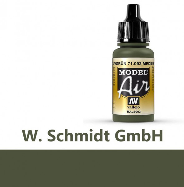 Vallejo 771092 - Model Air Mittelgrün, 17 ml