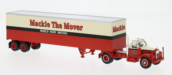 Brekina 85982 - Mack B61 Koffersattelzug "Mackie"