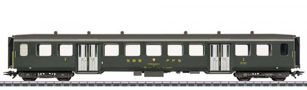 Märklin 43373 - SBB Leichtstahlwagen 2.Klasse tannengrün Ep.4