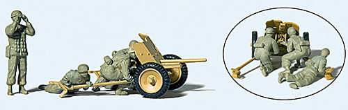 Preiser 16628 - Fallschirmjäger mit 3.7 cm PAK, Deutsches Reich 1939-1945