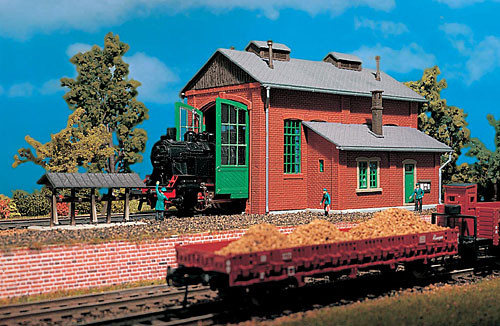Vollmer 49110 - Lokschuppen 1-ständig 160x125x120 mm