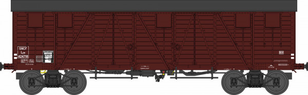 REE WB-780 - SNCF gedeckter Güterwagen TP 4-achsig Ep.3b, 4 Türen