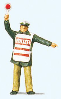 Preiser 28012 - Polizist mit Warnweste