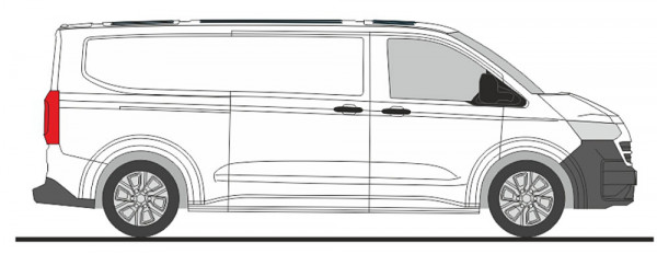 Rietze 11728 - Volkswagen e-Transporter T7 Kasten LR FD clear white