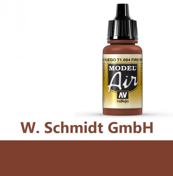 Vallejo 771084 - Model Air Feuerrot, 17 ml