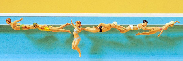 Preiser 10306 - Schwimmende 6 teilig