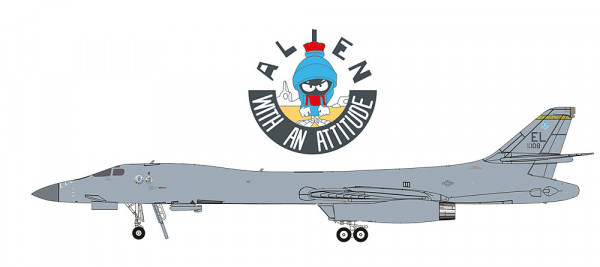 Herpa 573658 - U.S. Air Force B-1B Lancer - 37th Bomb Squadron "Alien with an Attitude"