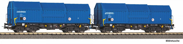 Piko 28307 - 2er Set Teleskophaubenwagen VTG VI