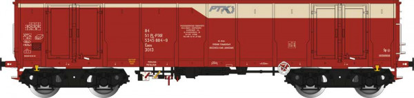 Albert Modell 534015 - PKP offener Güterwagen Eaos braunrot Ep.6, PTKR