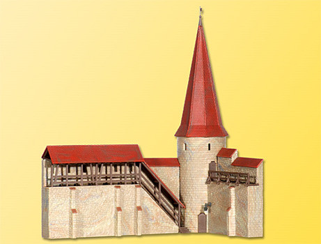 Kibri 38915 - Stadtmauer mit Rundturm in Weil der Stadt 25x13,5x27 cm