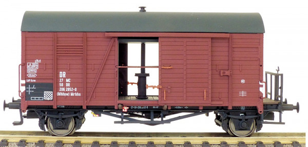 Exacttrain 20296 - DR Oppeln Mrs (Bremserbühne) (Militär / Frontfenster / Ofen / Rollenlager)