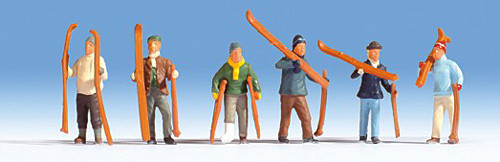 Noch 15829 - Skifahrer 6 Figuren