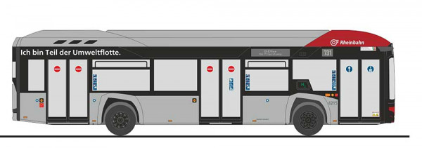 Rietze 77024 - Solaris Urbino 12´19 Hydrogen Rheinbahn Düsseldorf