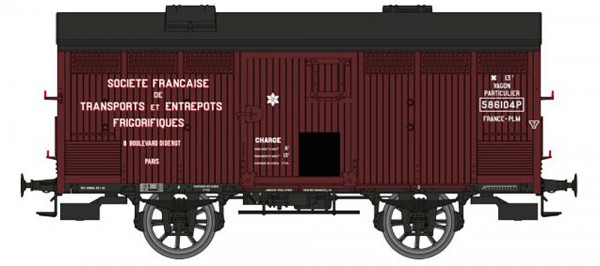 REE WB-765 - PLM gedeckter Güterwagen Isotherme (ex Primeur) Ep.2, "SFTEF FRANCE-PLM"
