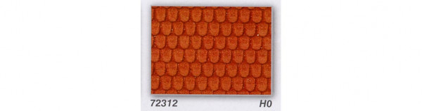 Heki 72312 - Dachziegel 40x20cm, 2 Stück, Heki-Dur