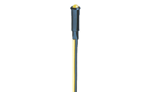Brawa 3481 - Mini-LED-Kontrollleuchte, gelb Einbau-Durchmesser 4,4 mm Einbautiefe 18 mm mit Vorwider