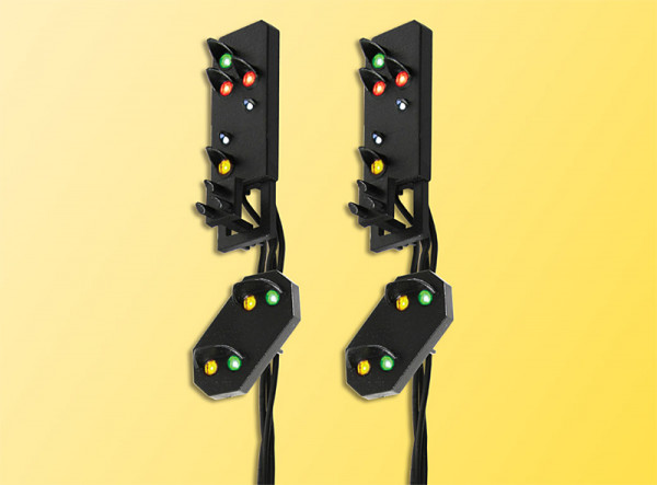 Viessmann 4751 - 2 Multiplex-Ausfahrsignalköpfe mit Vorsignal