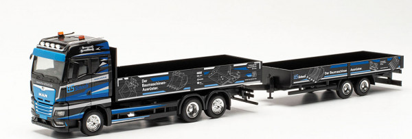 Herpa 315739 - MAN TGX GM Tandempritschen-Hängerzug "HS Schoch"