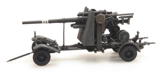 Artitec 6870069 - WM 88mm FLAK 18 Grau Militär Fertigmodell aus Resin, lackiert