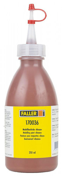 Faller 170036 - Modellbaufarbe Braun, 250 ml