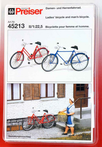 Preiser 45213 - Herren und Damenfahrrad