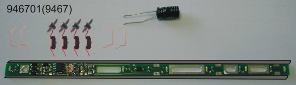 Fleischmann 946701 - LED Innenbeleuchtung, flackerfrei, Ersatz für 9467