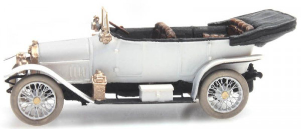 Artitec 387.411 - Audi 10/28 Zivil weiss Fertigmodell aus Resin, lackiert