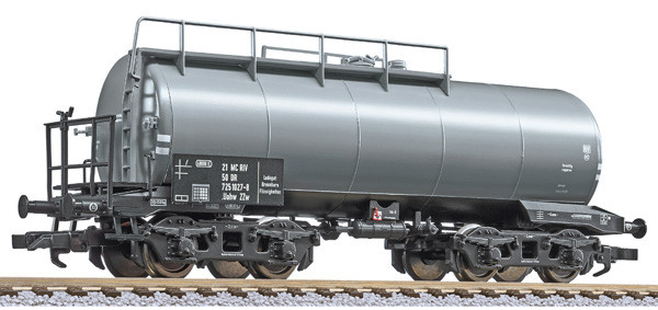 Liliput 235965 - DR Kesselwagen 4-achsig Uahw ZZw Einheits-Bauart Ep.4, 480hl Kessel