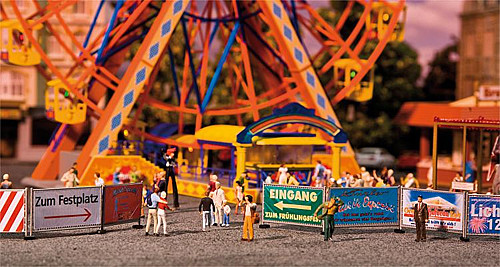Faller 140358 - Kirmes Absperrzäune und Schilder