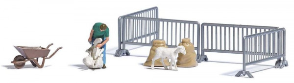 Busch 7933 - Action-Set, Schafschur