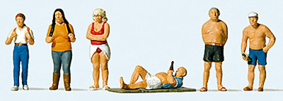 Preiser 10668 - In den Ferien, 6 Figuren