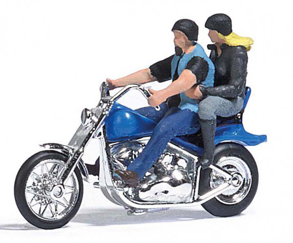 Busch 7860 - US Motorrad mit Bikerpärchen