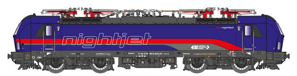 Jägerndorfer JC27102 - ÖBB ELL Ellok Vectron Nightjet Ep.6, DCC + Sound