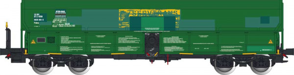 Albert Modell 665048 - SNCF Selbstentladewagen Falns grün Ep.6, ATRR, Ausbesserungsflecken