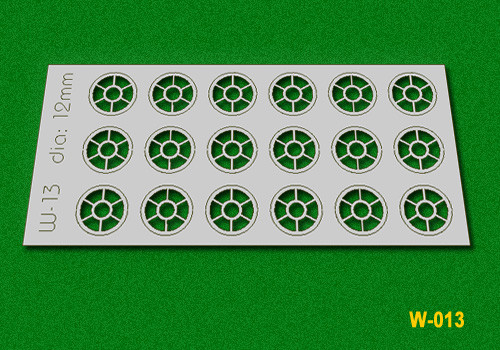 Proses PW-013 - Rundfenster 12 mm Durchmesser H0/00 18 Stück