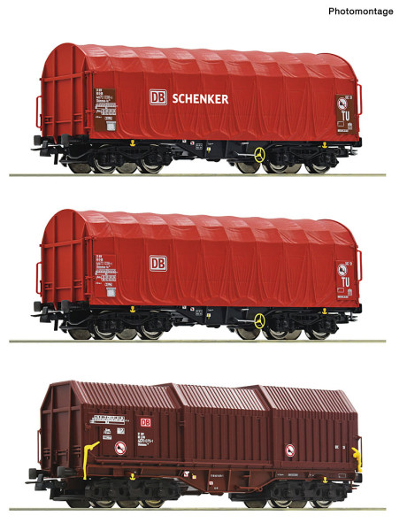 Roco 6600368 - DB-AG 3er Set Shimnns DB AG Stahlzug #4 E6
