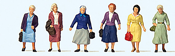 Preiser 73012 - Pendlerinnen 6 Personen