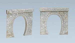 Maquette Faller 120563 - 2 Entrées De Tunnel Voie Simple - Échelle HO (1/87) - Neuf