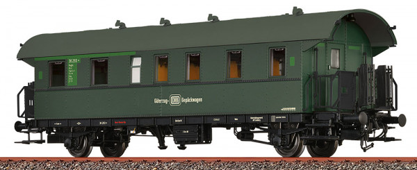 Brawa 46832 - DB Gepäckwagen Pwghs Ep.3, Wechselstrom incl. LED Innenbeleuchtung