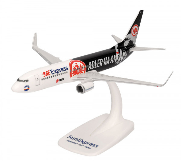 Herpa 614481 - Sun Express Boeing 737-800 "Eintracht Frankfurt - Adler im Anflug"