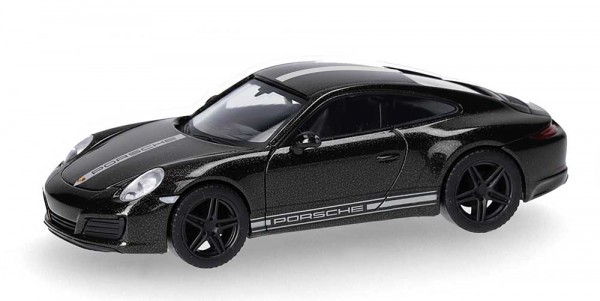 Herpa 430418-003 - Porsche 911 Carrera 4S, schwarzmetallic