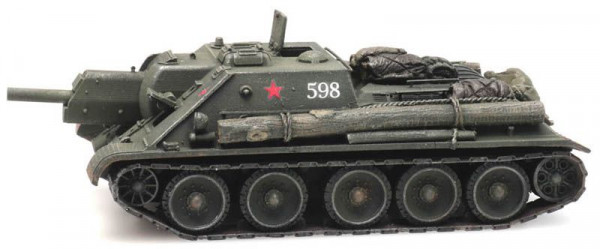 Artitec 6870229 - USSR SU 122 Fertigmodell aus Resin, lackiert
