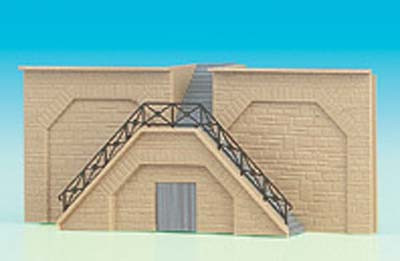 Brawa 2699 - Arkaden mit Treppe Stützmauer mit Treppenaufgang Größe 121 × 51 mm 1 Stück mit Treppeng