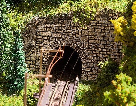 Faller 272654 - Dekorplatte Tunnelportale "Landwasser"