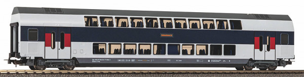 Piko 58815 - DSB Doppelstockwagen 2.Klasse blau/weiß Ep.6, rote Türen
