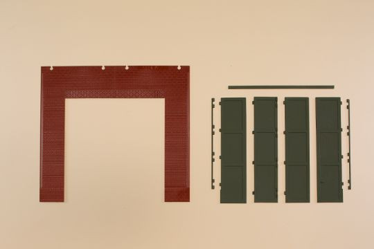 Auhagen 80533 - Wände 2579A, Tore T grün