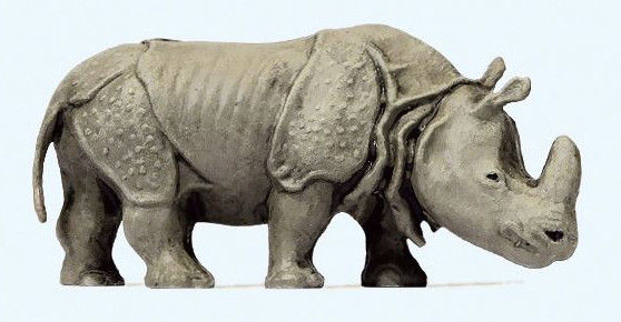 Preiser 29502 - Indisches Panzernashorn