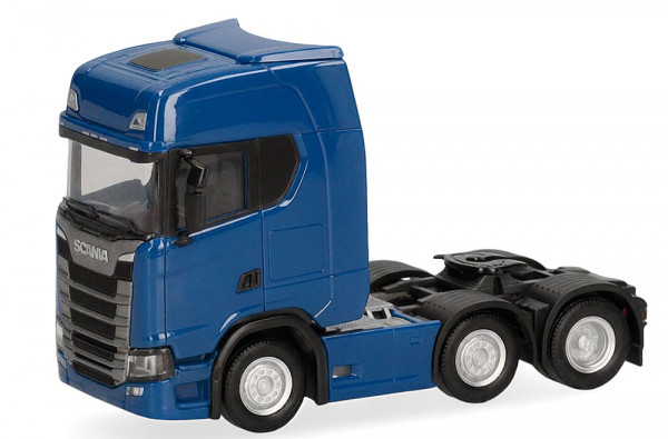 Herpa 307543-006 - Scania CS 20 Hochdach Zugmaschine 3achs (6x2), blau