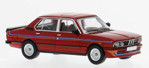 PCX871605 - BMW M535i (E12) rot/Dekor (blaue/rote Streifen) 1980